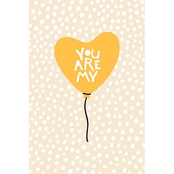 Poster Decorativo Balão Amrelo Você é Meu N07216