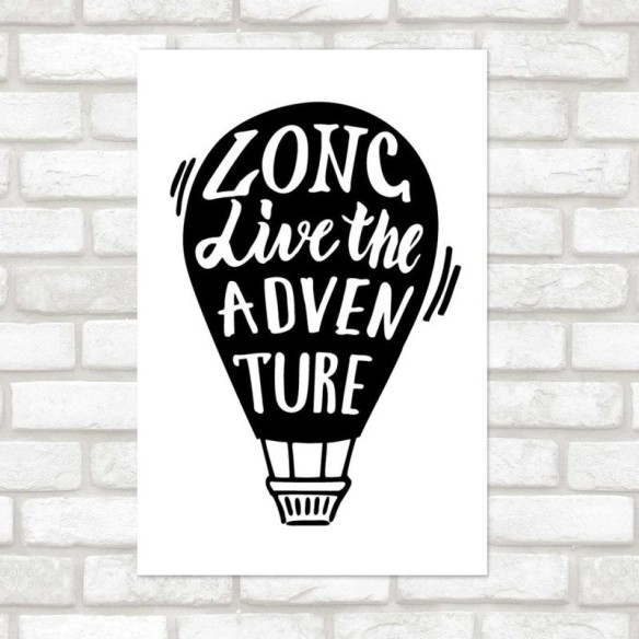 Poster Decorativo Balão de Ar Quente Adventure N07294