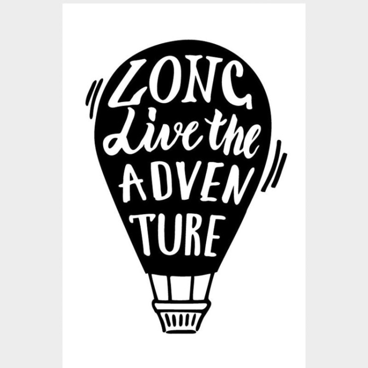 Poster Decorativo Balão de Ar Quente Adventure...
