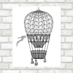 Poster Decorativo balão PA010