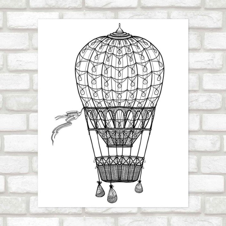 Poster Decorativo balão PA010