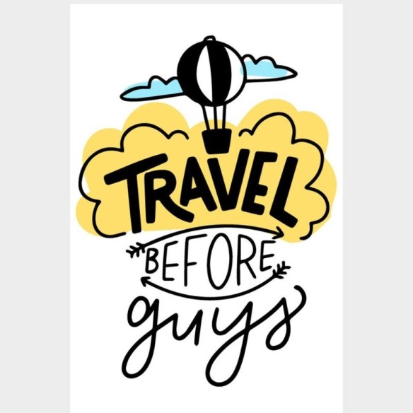 Poster Decorativo Balão Travel Before Guys N07262
