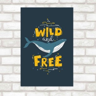 Poster Decorativo Baleia...