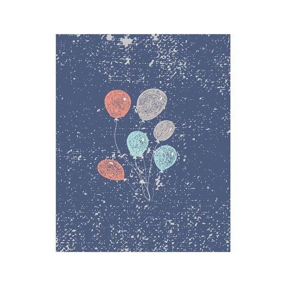 Poster Decorativo Balões Jovem 6543513213