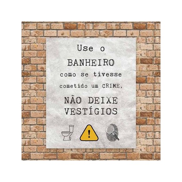 POSTER DECORATIVO BANHEIRO 1114