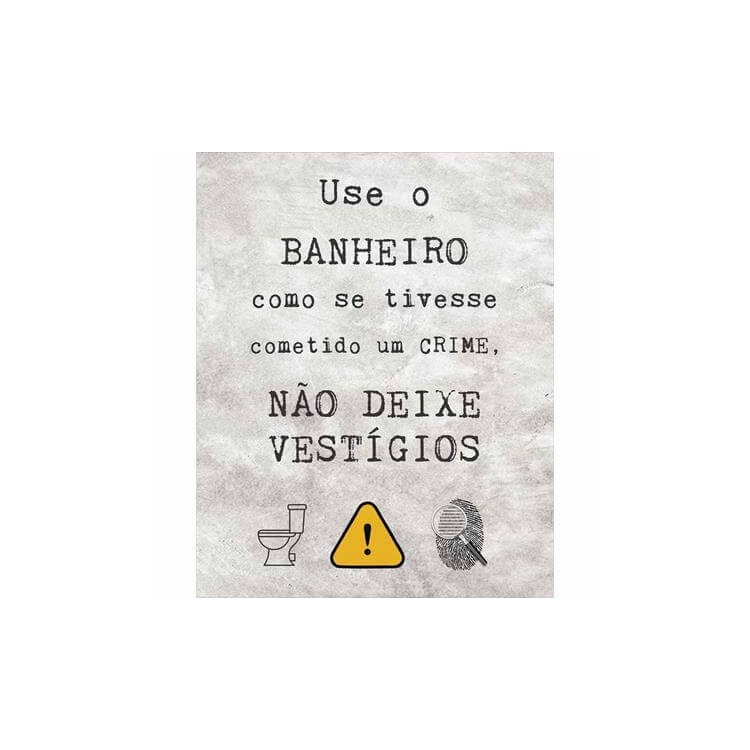 POSTER DECORATIVO BANHEIRO 1114