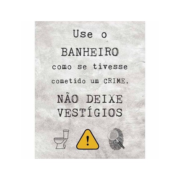 POSTER DECORATIVO BANHEIRO 1114