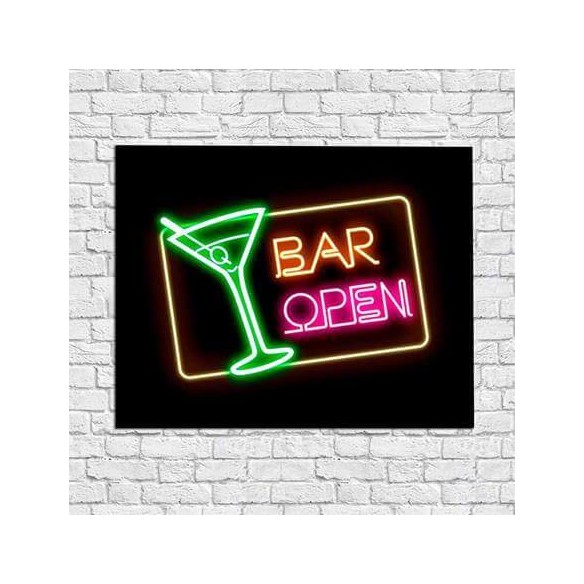 Poster Decorativo Bar Open 369963