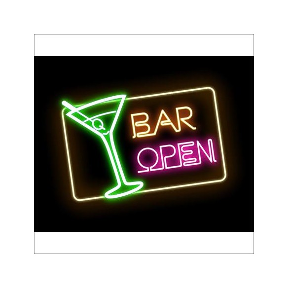 Poster Decorativo Bar Open 369963