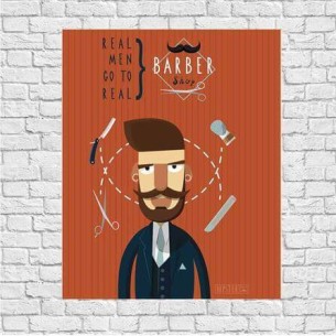 Poster Decorativo Barbeiro...