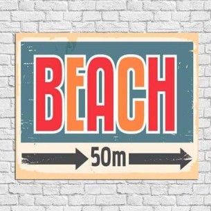 Poster Decorativo Beach 50m...