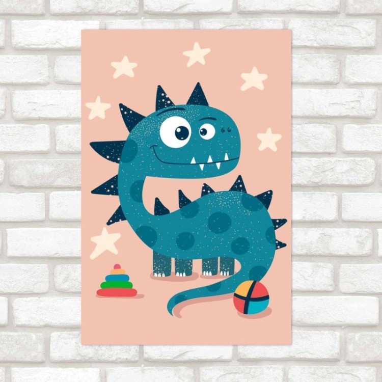 Poster Decorativo Bebê Dinossauro N09273