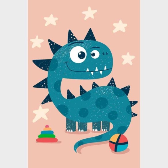 Poster Decorativo Bebê Dinossauro N09273