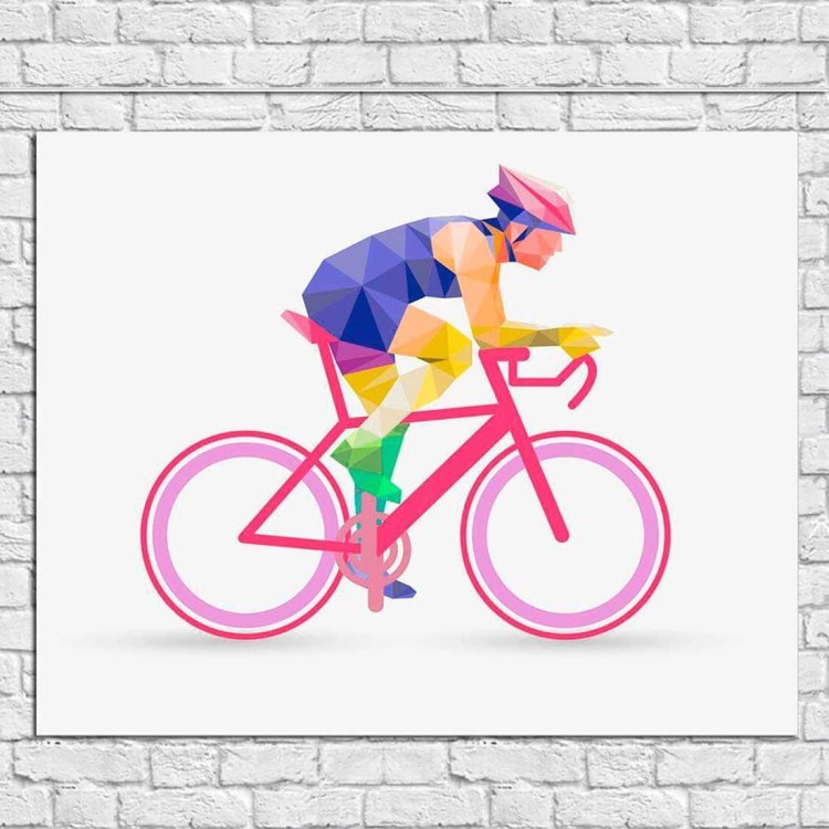 Poster Decorativo Bicicleta Ciclista 88552