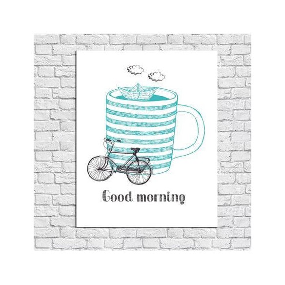 Poster Decorativo Bicicleta Frase 74523