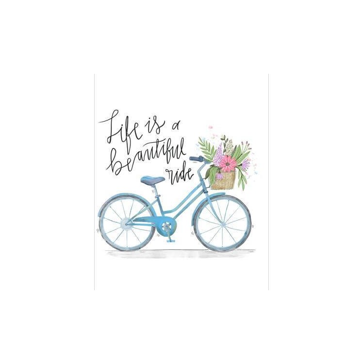 Poster Decorativo Bicicleta Frase Flor 35621
