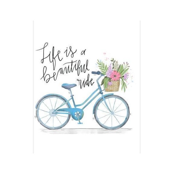 Poster Decorativo Bicicleta Frase Flor 35621