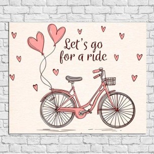Poster Decorativo Bicicleta...