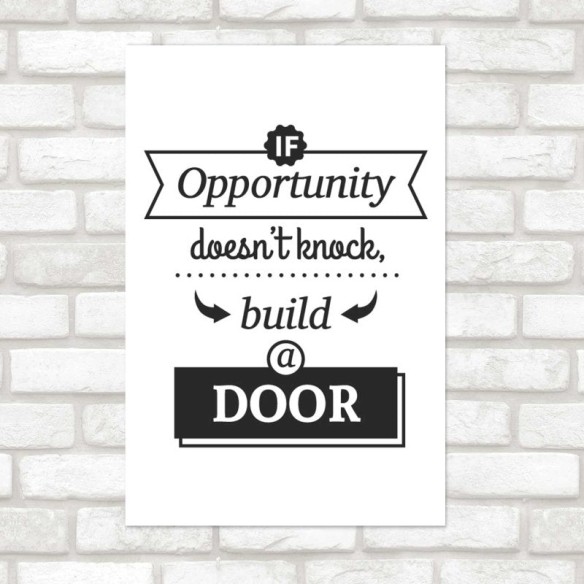 Poster Decorativo Biuld a Door N08295