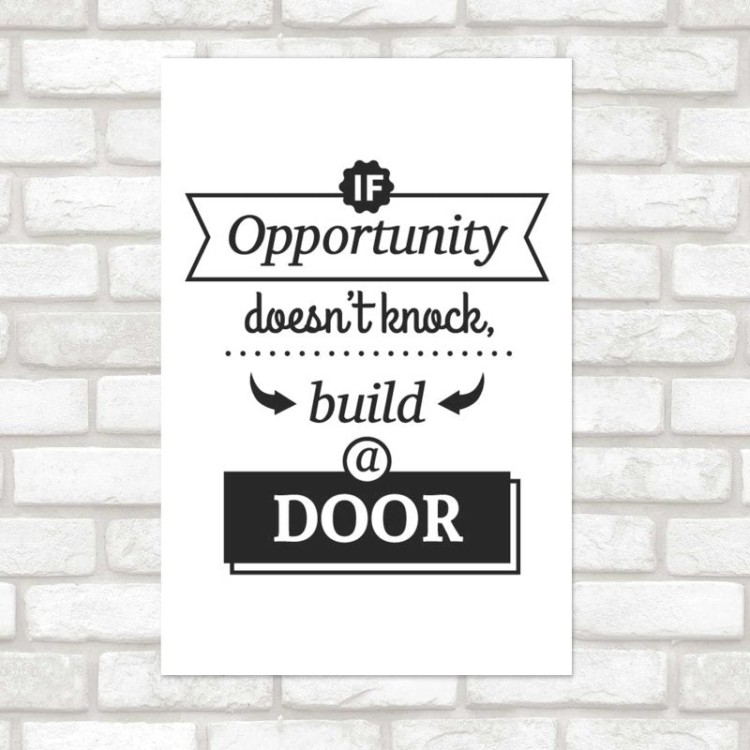 Poster Decorativo Biuld a Door N08295