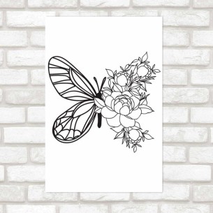 Poster Decorativo Borboleta...