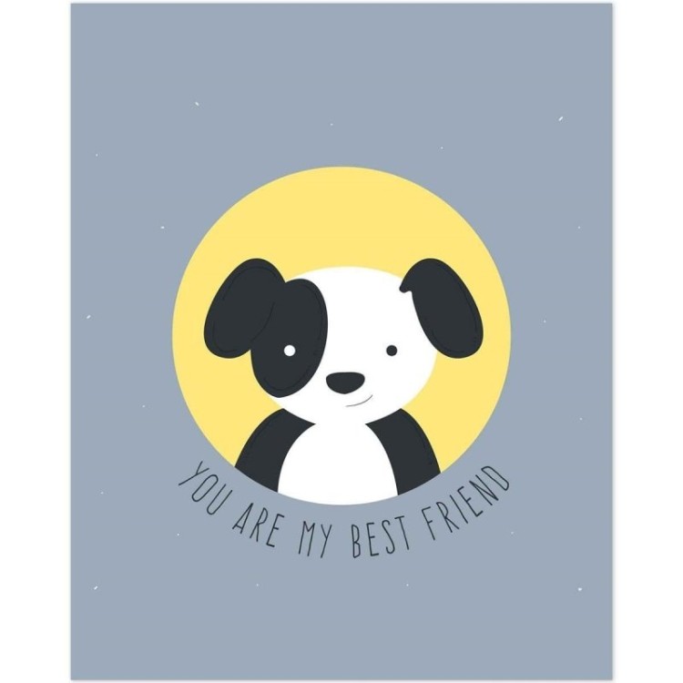 Poster Decorativo cachorro Best Friend PA062