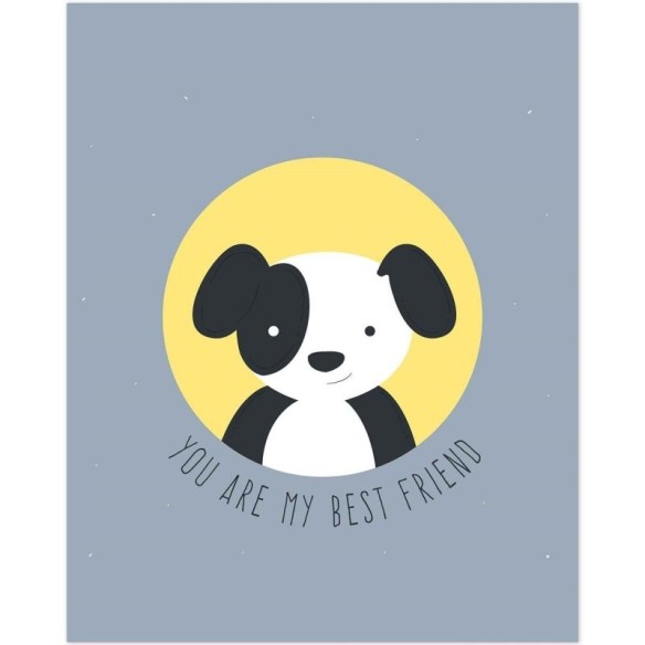 Poster Decorativo cachorro Best Friend PA062