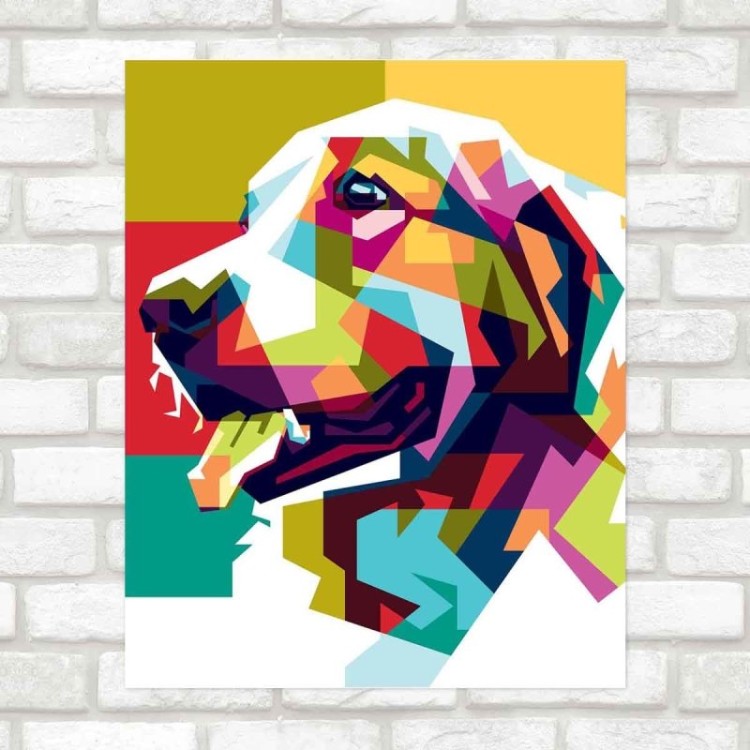 Poster Decorativo cachorro PA0110