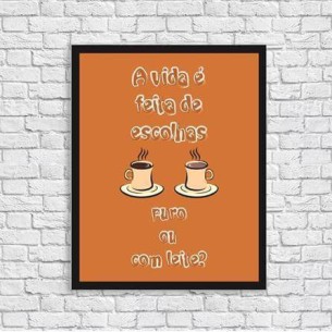 Poster Decorativo Café 910