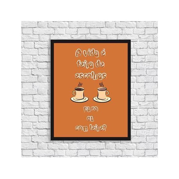 Poster Decorativo Café 910