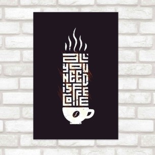 Poster Decorativo Café All...