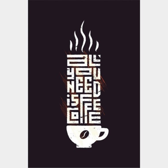Poster Decorativo Café All You Need Is Coffe N015213