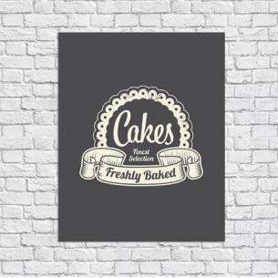 Poster Decorativo Cakes...