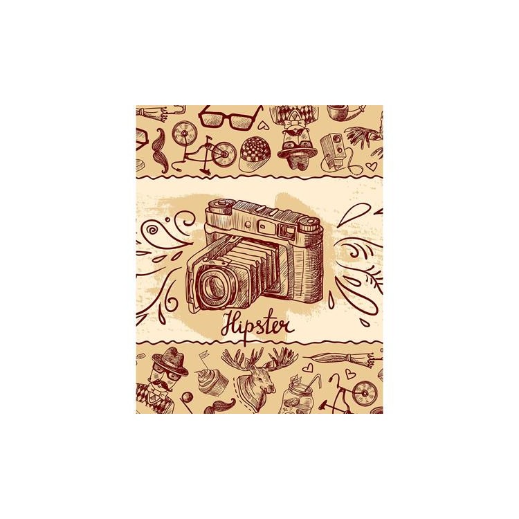 Poster Decorativo Camera Fotografia Hipster 87141