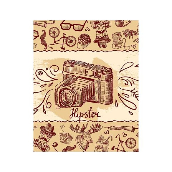 Poster Decorativo Camera Fotografia Hipster 87141