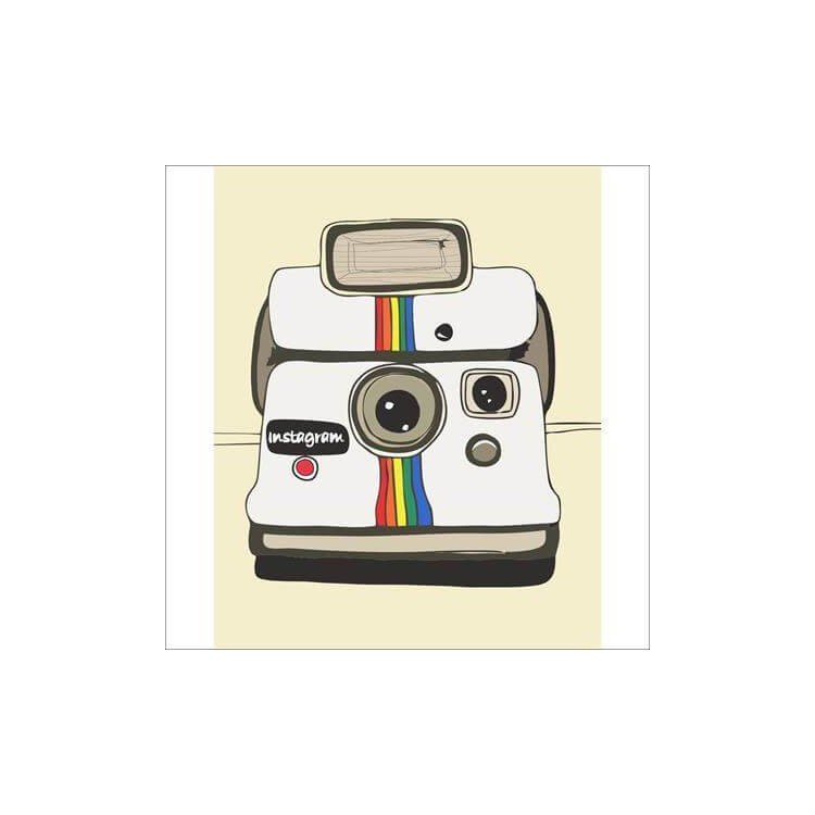 Poster Decorativo Câmera Polaroid Instagram...