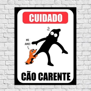 Poster Decorativo Cão...