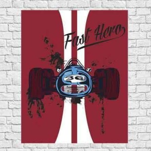 Poster Decorativo Carro de...