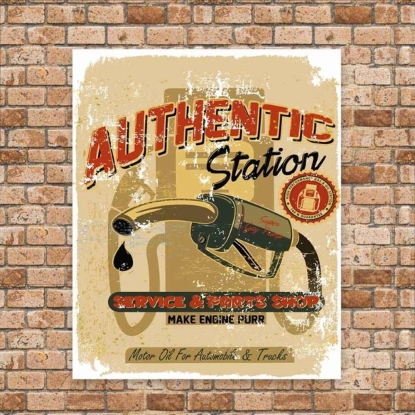 POSTER DECORATIVO CARRO GASOLINA 3579