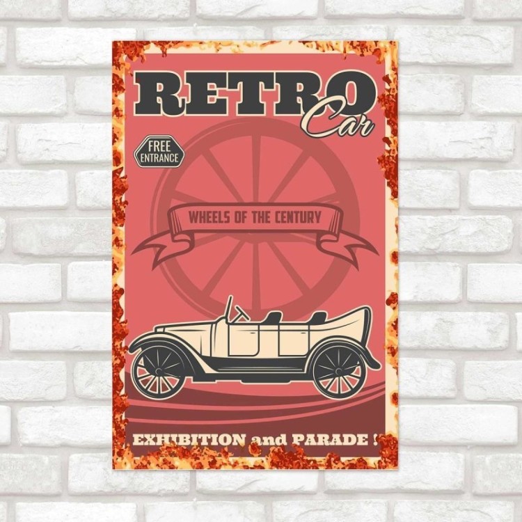 Poster Decorativo Carro Retro N010240