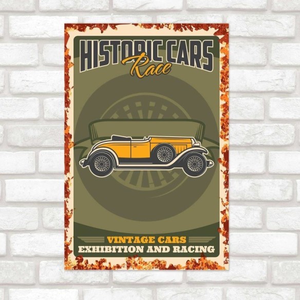 Poster Decorativo Carro Retro N010242