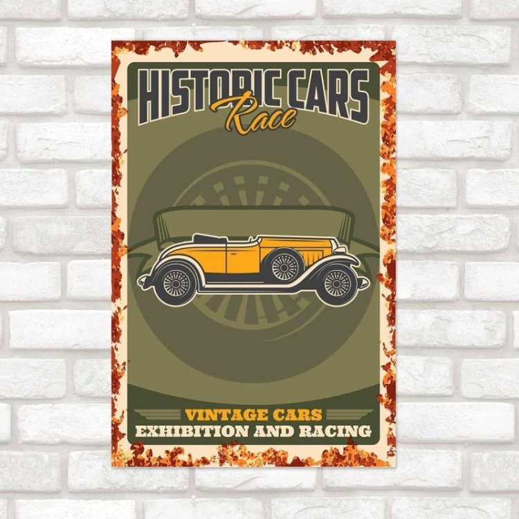 Poster Decorativo Carro Retro N010242