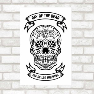 Poster Decorativo Caveira...
