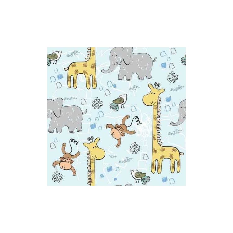 Papel de Parede Adesivo Animais Azul 172003031