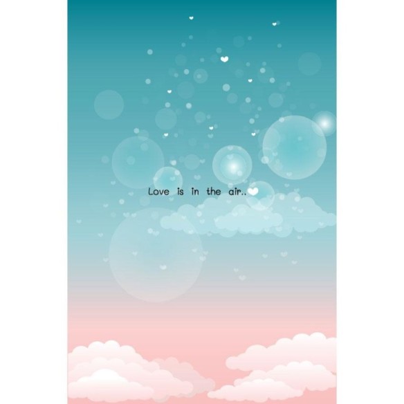 Poster Decorativo Céo Degradê Love is In The Arir N07201