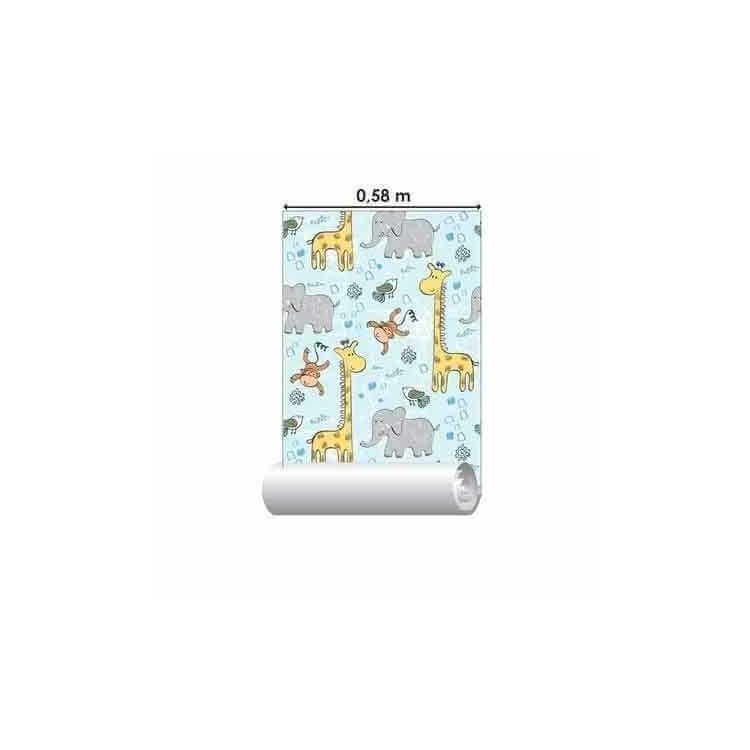 Papel de Parede Adesivo Animais Azul 172003031