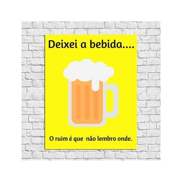 Poster Decorativo Cerveja Bar 97842