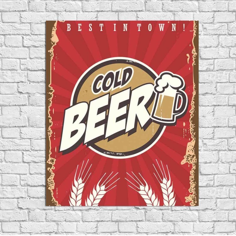 Poster Decorativo Cerveja Beer Jovem 04133