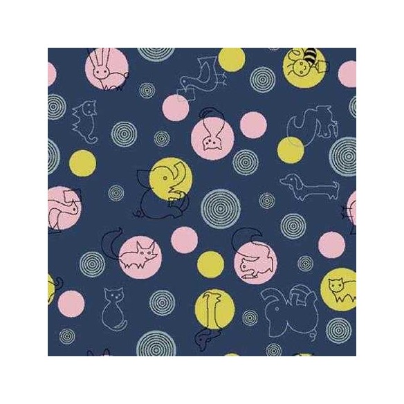 Papel de Parede Adesivo Animais Azul 334