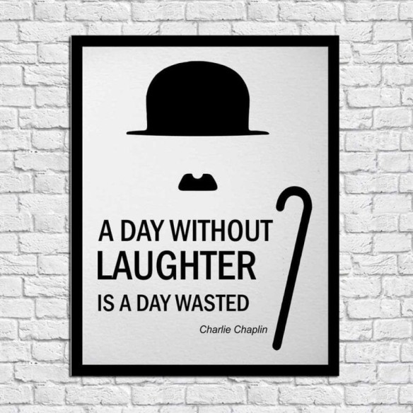 Poster Decorativo Charlie Chaplin 2014